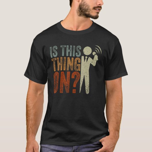 Is dit ding op stand-up comedian MIC 1 T-shirt (Voorkant)