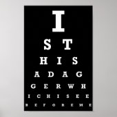 Is dit een Dagger Eye Test? Poster (Voorkant)