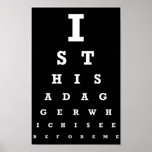 Is dit een Dagger Eye Test? Poster