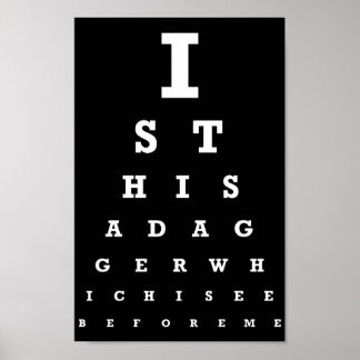 Is dit een Dagger Eye Test? Poster