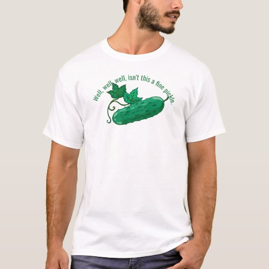 Is dit geen fijne augurk grappig citaat groene aug t-shirt (Voorkant)