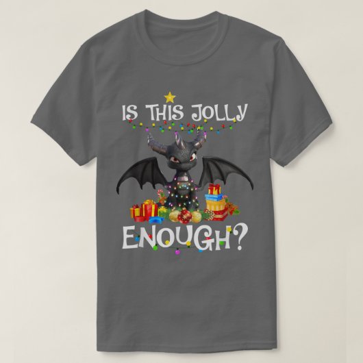 Is dit genoeg dragon decor met kerst? t-shirt (Design voorkant)