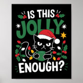 Is dit genoeg zwarte kat voor kerst met kerst? poster (Voorkant)