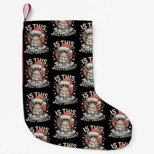 Is Dit Grappig Genoeg Funny Cat Christmas Xmas Kleine Kerstsok