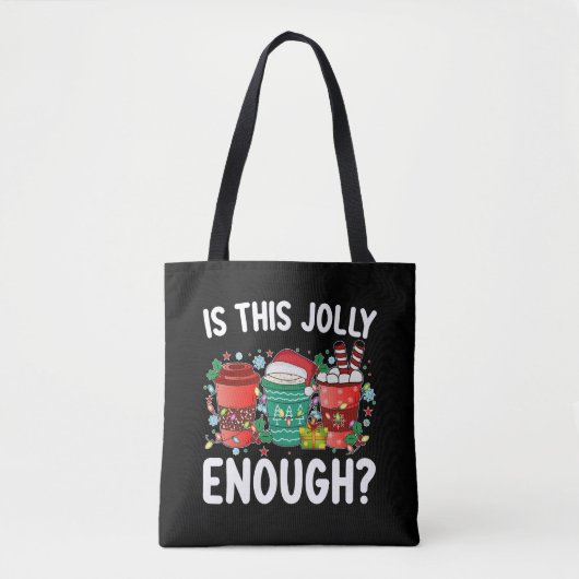 Is Dit Grappig genoeg Grappige Kerstman Kerstmis Tote Bag (Voorkant)