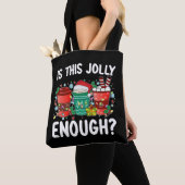 Is Dit Grappig genoeg Grappige Kerstman Kerstmis Tote Bag (Dichtbij)