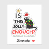Is dit grappig genoeg, kerst grinch? sticker (Vel)