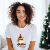 Is dit grappig genoeg? Kerst Kat T-shirt