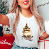 Is dit grappig genoeg? Kerst Kat T-shirt