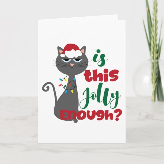 Is dit grappig genoeg? kerstkaart kaart (Voorkant)