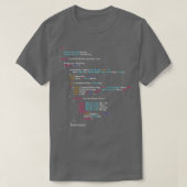 Is dit het echte de Codeprogrammeerkleurenpostje v T-shirt (Design voorkant)
