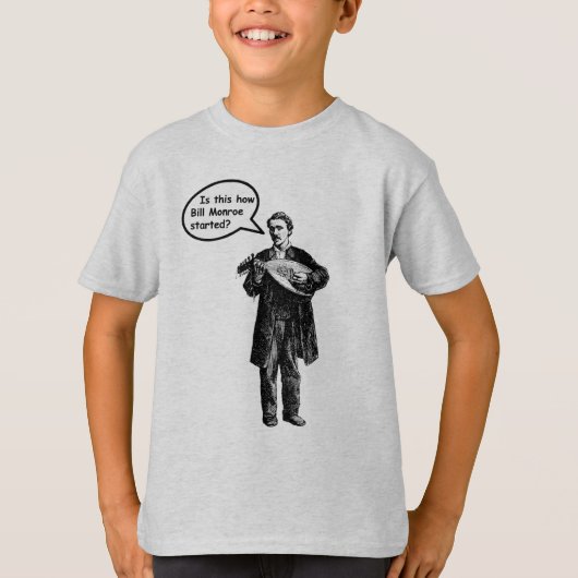 Is dit hoe Bill Monroe begon? (Mandolin) T-shirt (Voorkant)