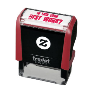 Is dit je beste werk? Teacher Stamp Zelfinktende Stempel