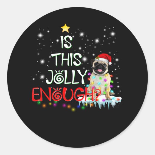 Is dit Jolly genoeg? Ronde Sticker (Voorkant)