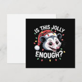 Is Dit Kerstmis Genoeg? Kerstboombuidelrat Sarcasm Feestdagenkaart (Voorkant / Achterkant)