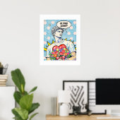 Is Dit Liefde? Klassieke Pop Art Poster (Thuiskantoor)