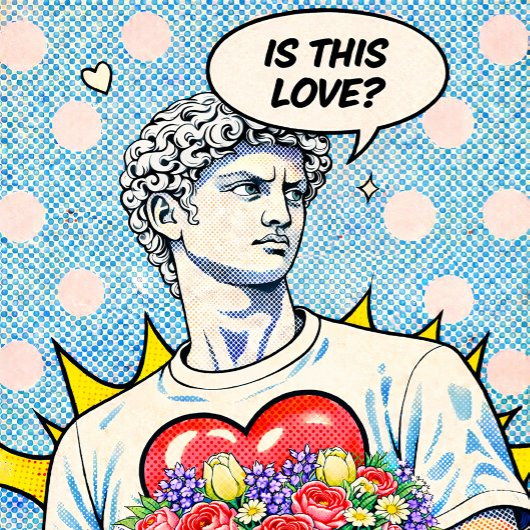 Is Dit Liefde? Klassieke Pop Art Poster