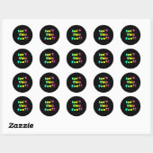 Is dit niet leuk?! ronde sticker (Vel)