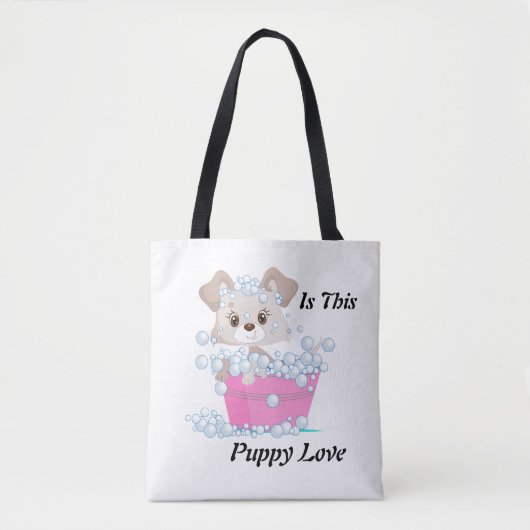 Is dit Puppy Love Tas? Tote Bag (Voorkant)