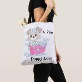 Is dit Puppy Love Tas? Tote Bag (Dichtbij)