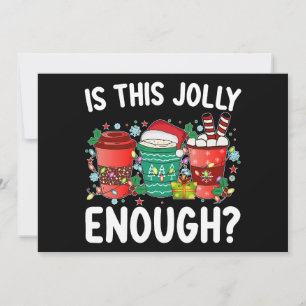 Is dit vrolijk genoeg grappige kerstman kaart