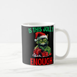 Is dit vrolijk genoeg kerst kat kerst lelijk xma koffiemok