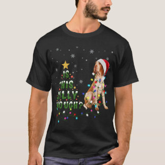 Is dit vrolijk genoeg Santa Bracco Italiano licht  T-shirt