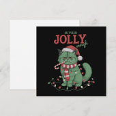 Is dit vrolijk genoeg Schattige Katten Kerstfeest Feestdagenkaart (Voorkant / Achterkant)