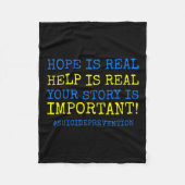 Is echte zelfmoordpreventie - fleece deken (Voorkant)