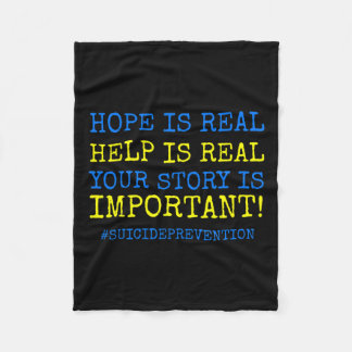 Is echte zelfmoordpreventie - fleece deken