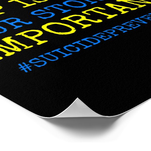 Is echte zelfmoordpreventie - poster (Hoek)