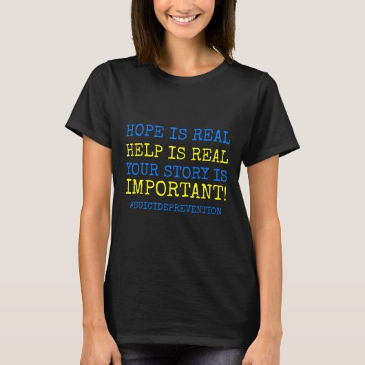 Is echte zelfmoordpreventie - t-shirt (Voorkant)