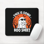 Is een aantal Boo Sheet Ghost Retro Grappig Hallow Muismat (Met muis)