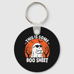Is een aantal Boo Sheet Ghost Retro Grappig Hallow Sleutelhanger