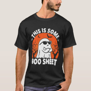 Is een aantal Boo Sheet Ghost Retro Grappig Hallow T-shirt