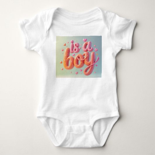 Is een babyjongen romper (Voorkant)