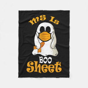 is een boekenblad spook in masker multiple scleros fleece deken