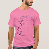"Is een deadline niet gewoon een dode lijn?" T-shirt (Voorkant)