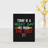 Is een geweldige dag om de test grappige testdag kaart (Gele Bloem)