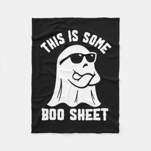 Is een of ander boekenblad Halloween Ghost Funny C Fleece Deken (Voorkant)