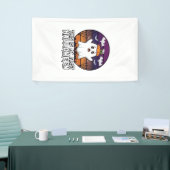 Is Eerste Halloween Geest Pompoen Hoed Vleermuizen Spandoek (Beurs)