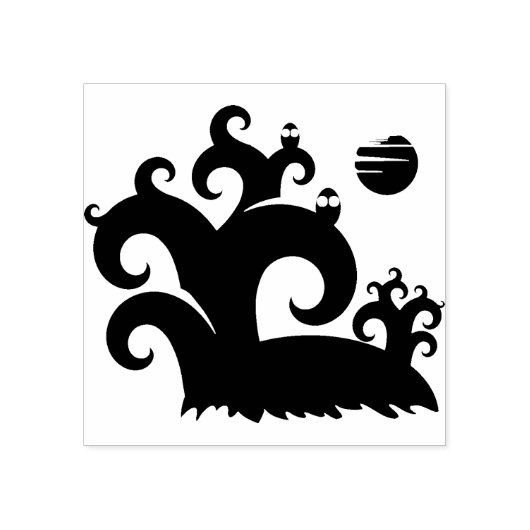 Is eigenaar van bomen en van de kunstzegel van het rubberstempel (Afrduk)