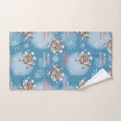 Is eigenaar van Ice Skating Kerstpattern Bad Handdoek (Handdoek)