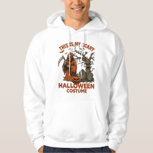 Is Eng Griezelen Halloween Kostuum Oranje Reaper P Hoodie