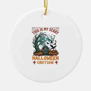 Is Eng Halloween Kostuum Grafsteen Pompoenen Maan Keramisch Ornament