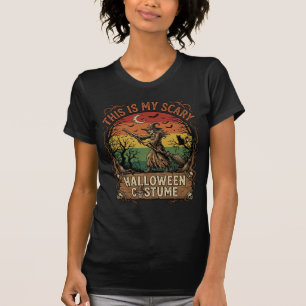 Is Eng Halloween Kostuum Heks Bezem Kat T-shirt