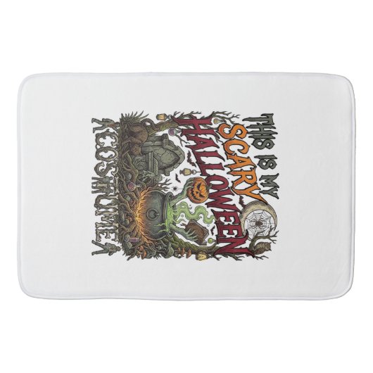Is Eng Halloween Kostuum Ketel Pompoen Kat_1 Badmat (Voorkant)