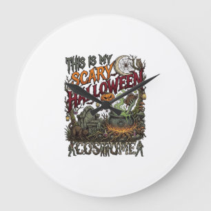 Is Eng Halloween Kostuum Ketel Pompoen Kat_1 Grote Klok