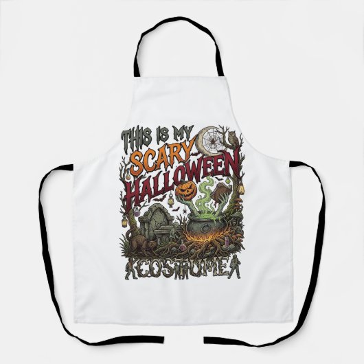 Is Eng Halloween Kostuum Ketel Pompoen Kat_1 Schort (Voorkant)