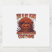 Is Eng Halloween Kostuum Pompoen Spin Bat_1 Sparkling Wijnetiket (Enkel label)